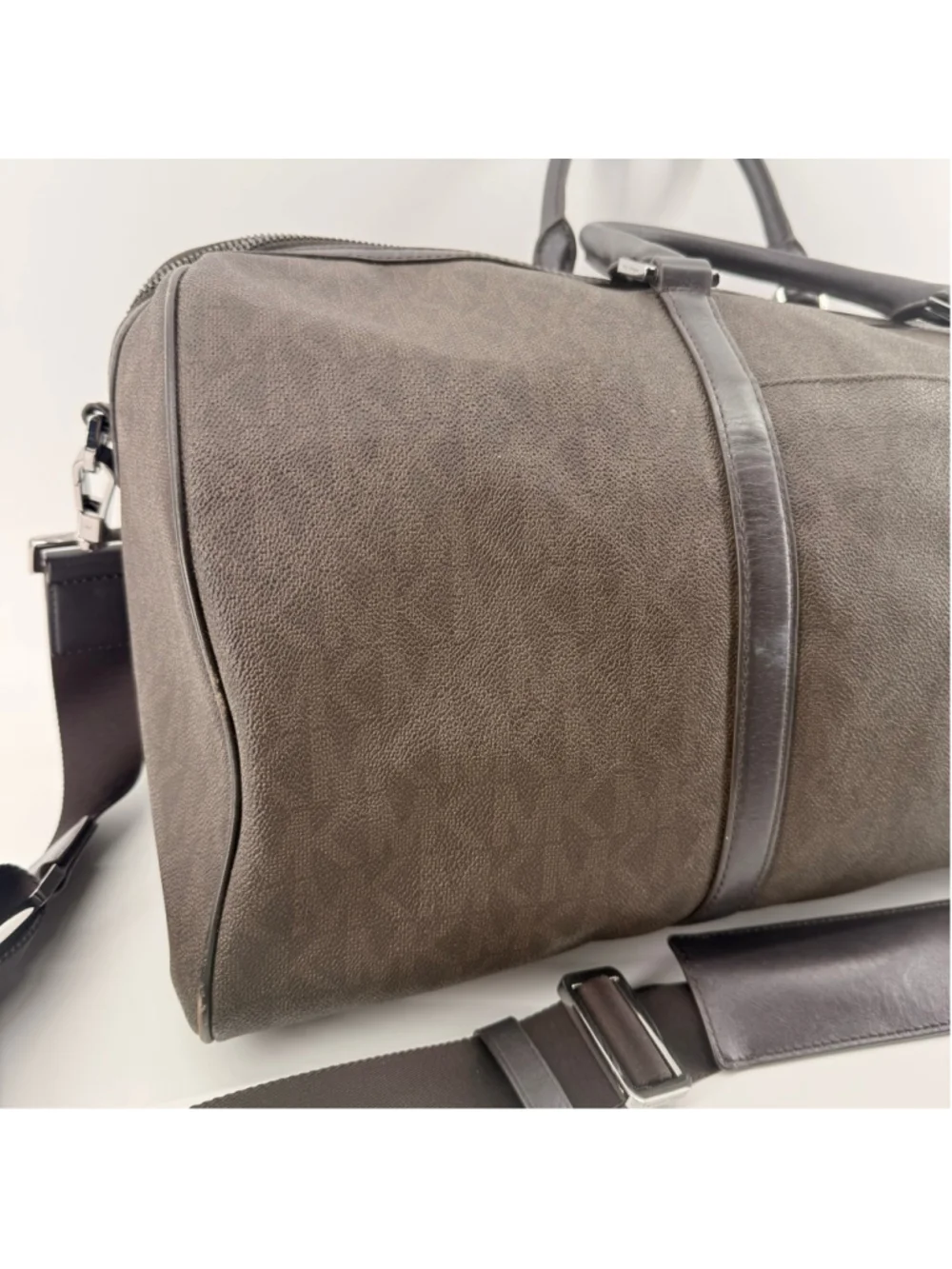 Michael Kors Jet Set Travel Large Duffle Bag Handbag Brown With Strap